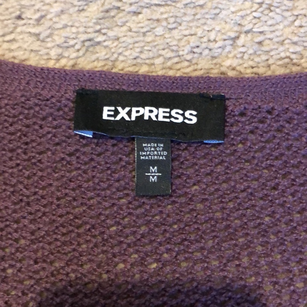 Purple Mesh Sweater - Picture 6 of 7